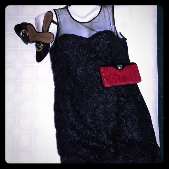 👋💤 Sleeveless netted sexy party dress.. - Picture 1 of 4